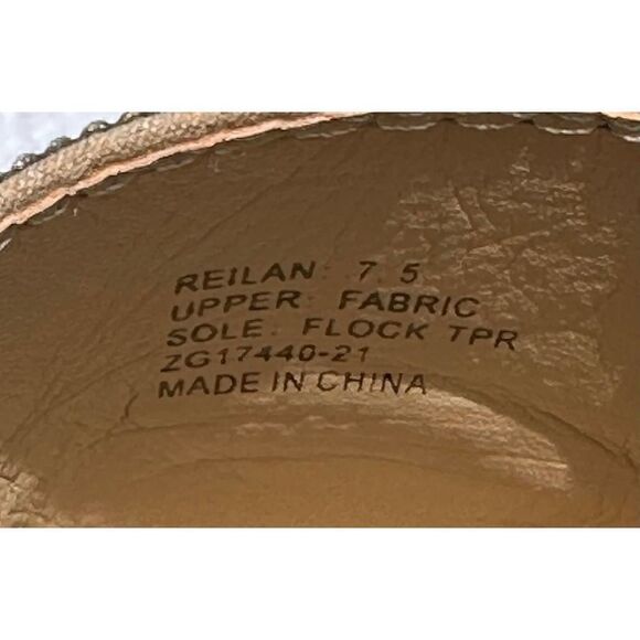 Zigisoho Bling Tan Pointed Toe Flats Reilan Size 7.5 - Picture 5 of 8